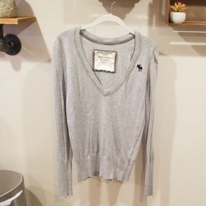 Gray Abercrombie Sweater